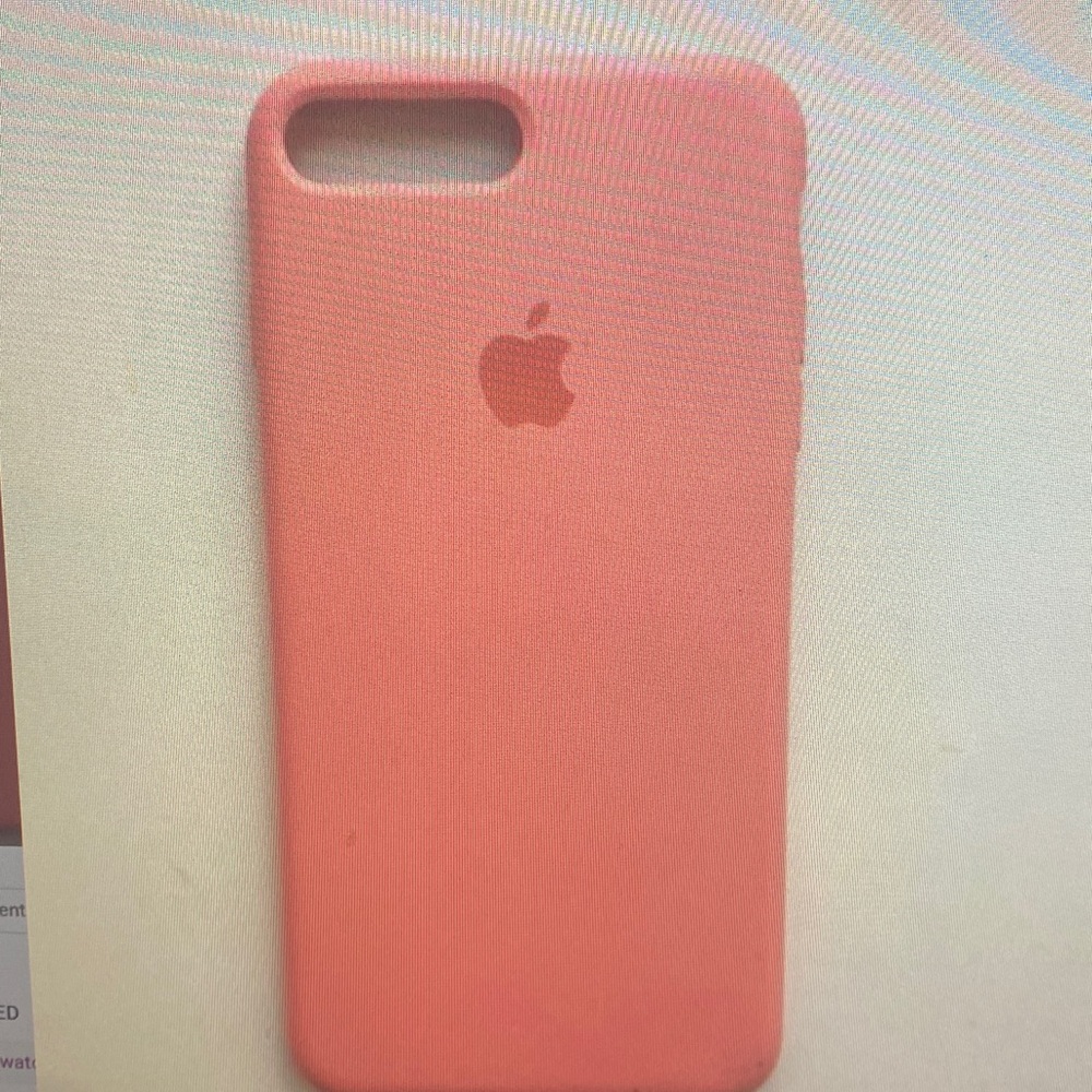 Apple Pink Silicone iPhone Case